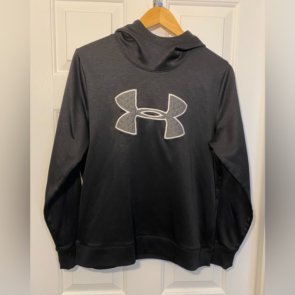 Under Armour ColdGear Big Logo Hoodie Pullover Green‎ Women’s Large